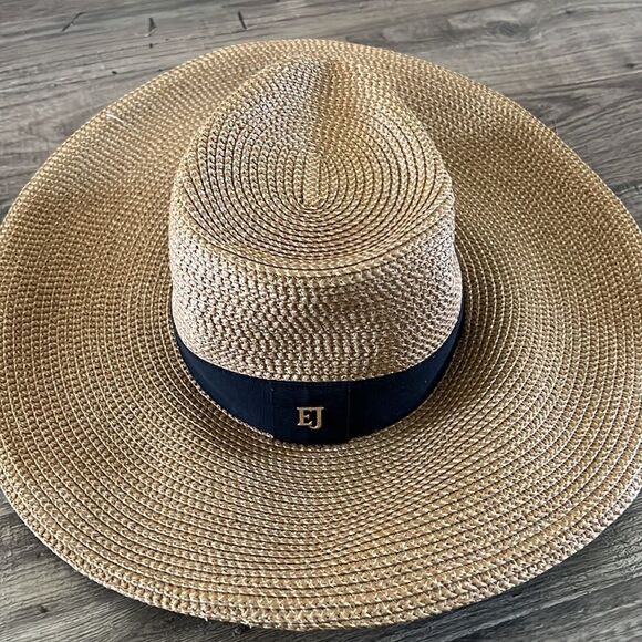 Eric Javits Daphne Fedora Hat Natural Black - Picture 10 of 11